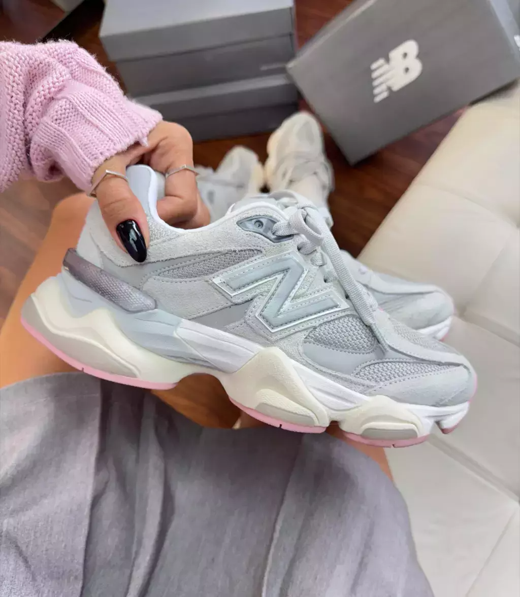 New Balance 9060 Unisex - Gris/Rosa (Lanzamiento)