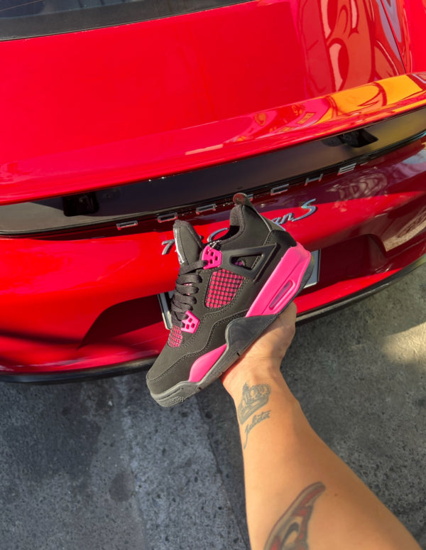 Retro 4 ‘black and pink’