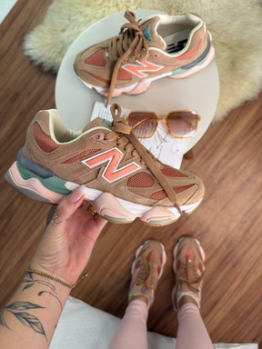 New Balance 9060 Unisex - Marrón/Rosa (Lanzamiento)