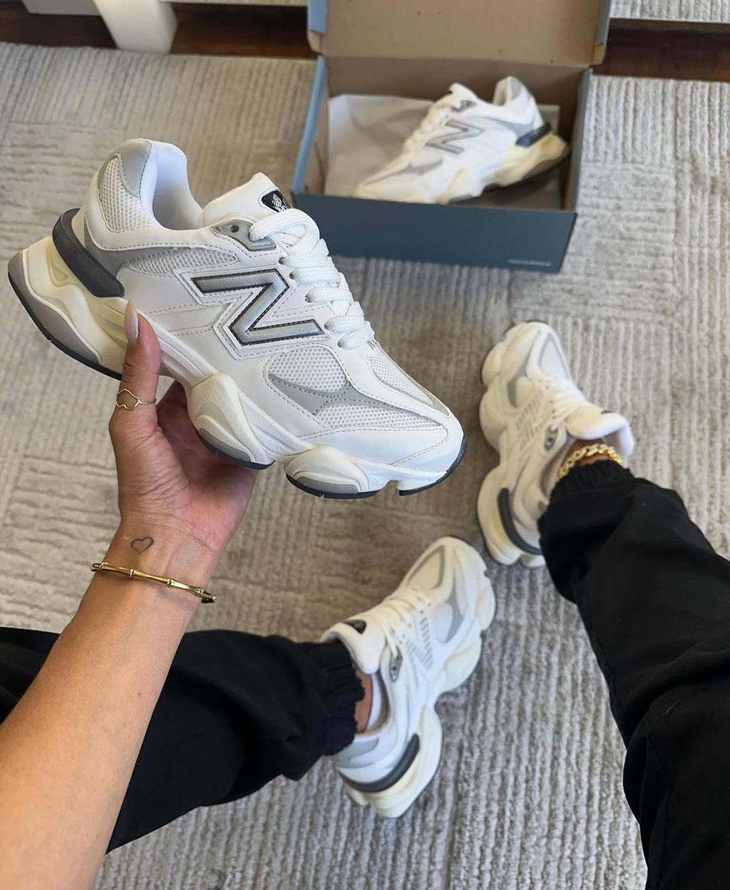 New Balance 9060 Unisex - Blanco (Lanzamiento)