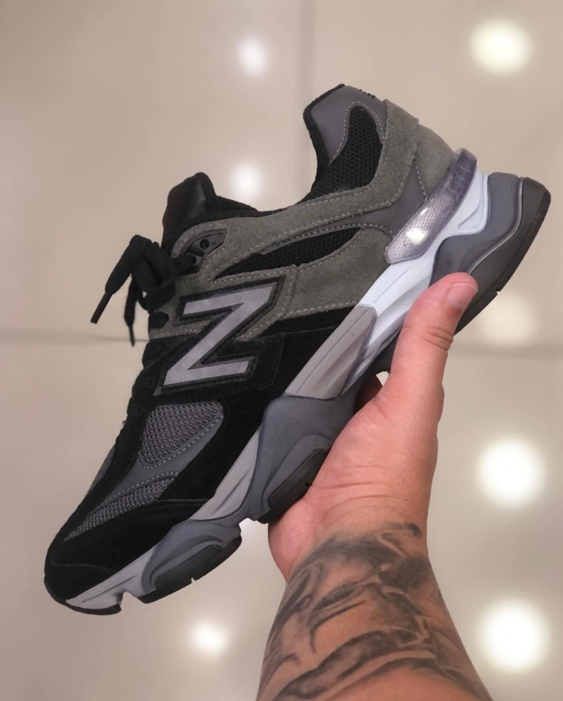New Balance 9060 Unisex - Negro/Blanco/Gris (Lanzamiento)
